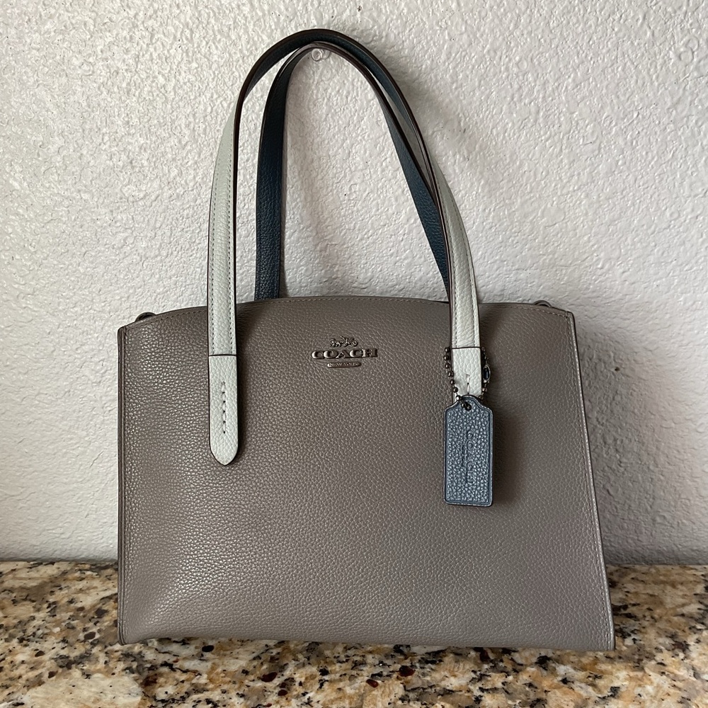 Coach Charlie Carryall 28 with Snakeskin Detail and Strap
